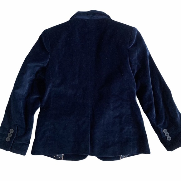 Mayoral Velvet Blazer Jacket Navy Blue NWT - Picture 7 of 8
